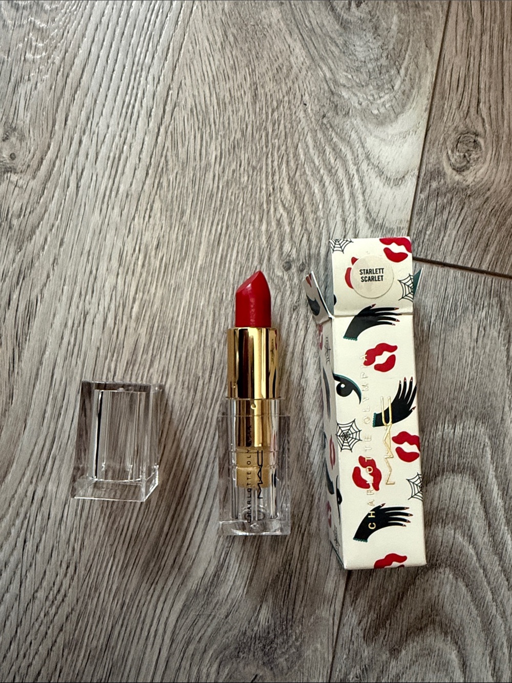 MAC Cosmetics Starlett Scarlet Red Lipstick